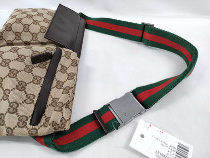 GUCCI GG Canvas 28566 Waist Pouch Waist Bag