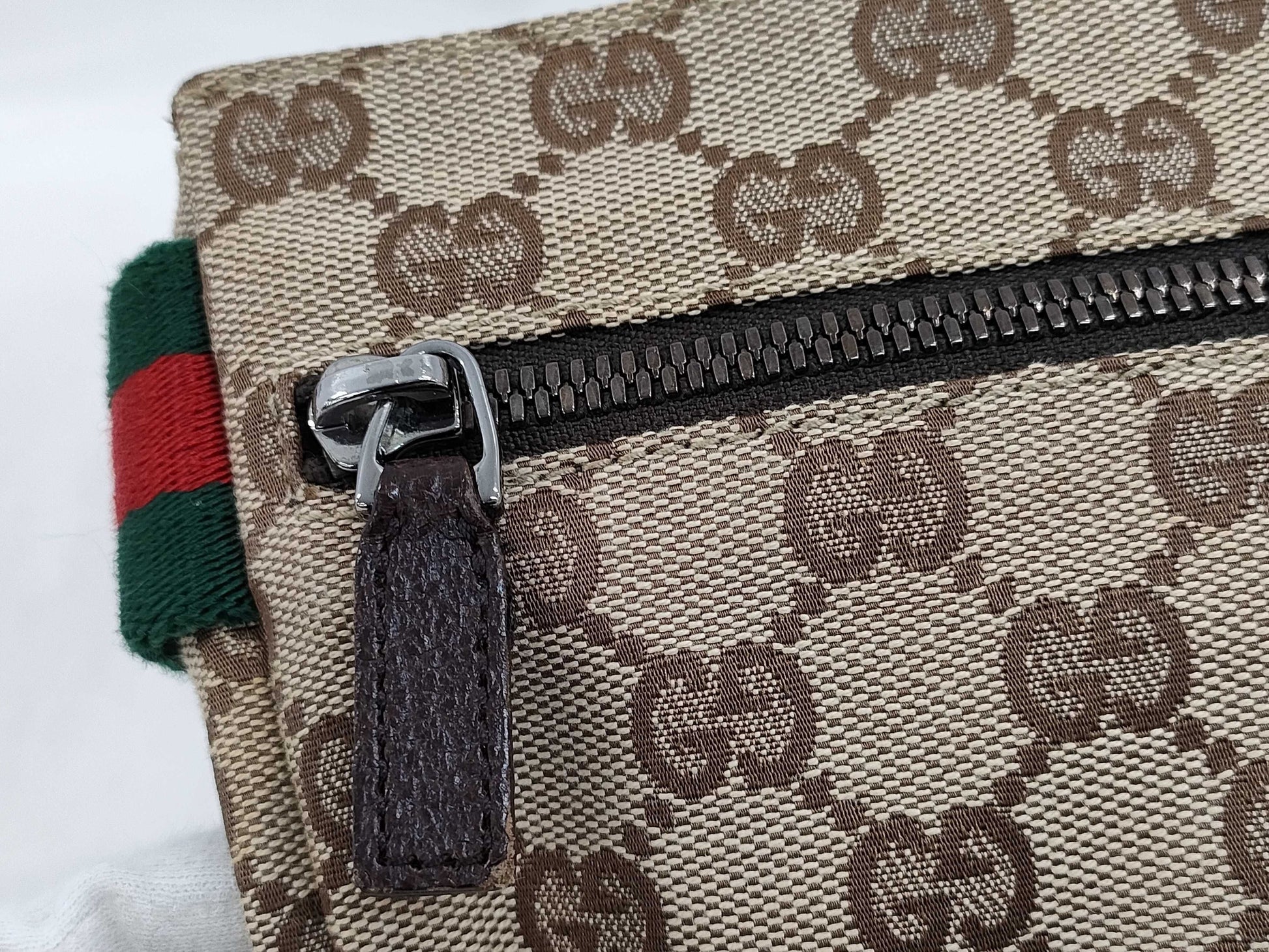 GUCCI GG Canvas 28566 Waist Pouch Waist Bag