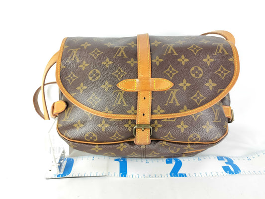 LOUIS VUITTON 882VI Monogram M42256 Saumur 25 Shoulder Bag