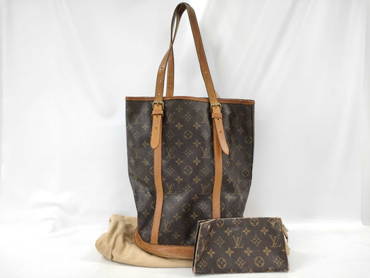 LOUIS VUITTON Monogram Bucket GM Shoulder Tote Bag