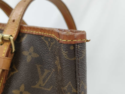 LOUIS VUITTON Monogram Bucket GM Shoulder Tote Bag