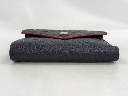 LOUIS VUITTON Monogram Empreinte Portefeuille Victorine Initial Wallet