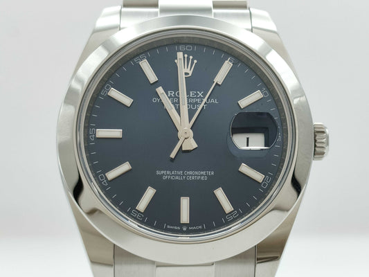 ROLEX 126300 81AY3532 Bright Blue Men's Watch