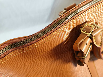 LOUIS VUITTON RFID Unavailable VI1924 Epi Keepall 50 M42968 Zipang Gold Boston Bag