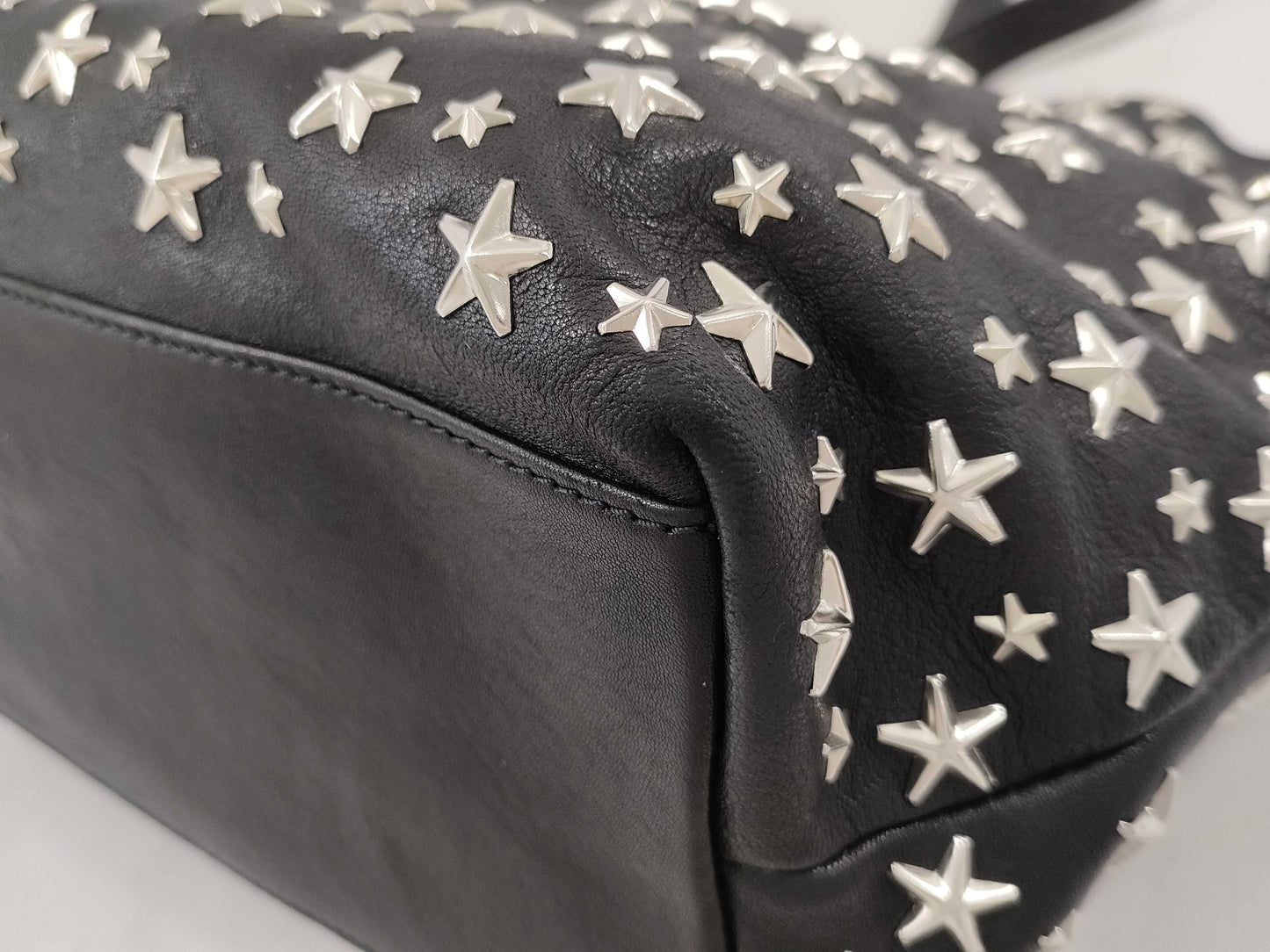 JIMMY CHOO Leather Handbag Tote Bag