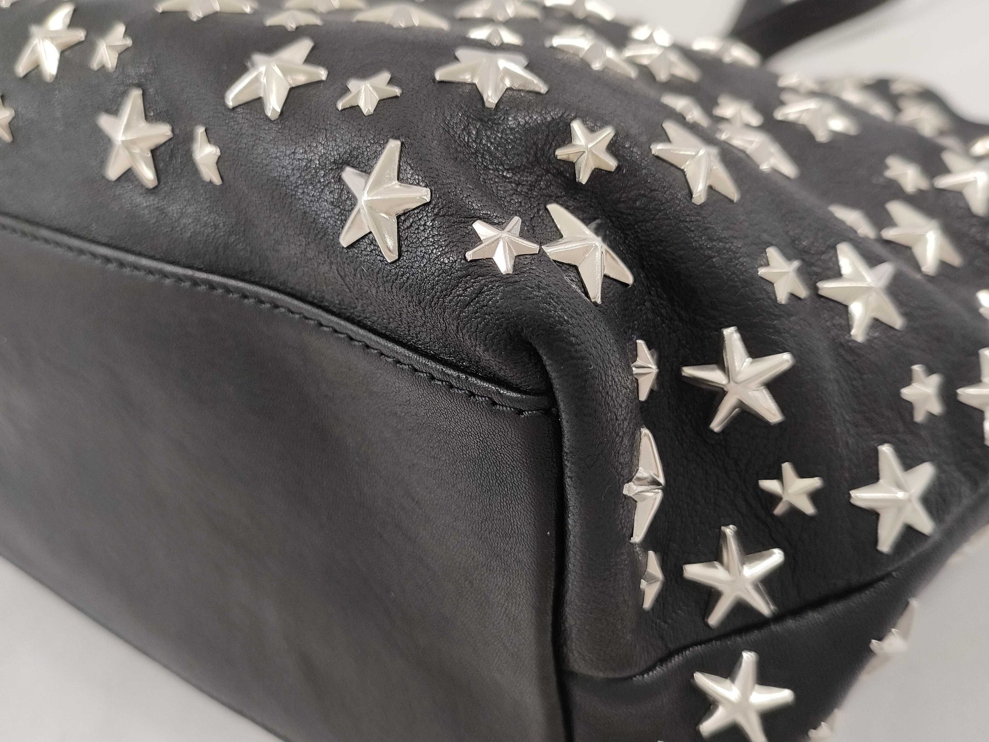 JIMMY CHOO Leather Handbag Tote Bag