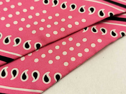 HERMES Twilly Zebra Pink Scarf
