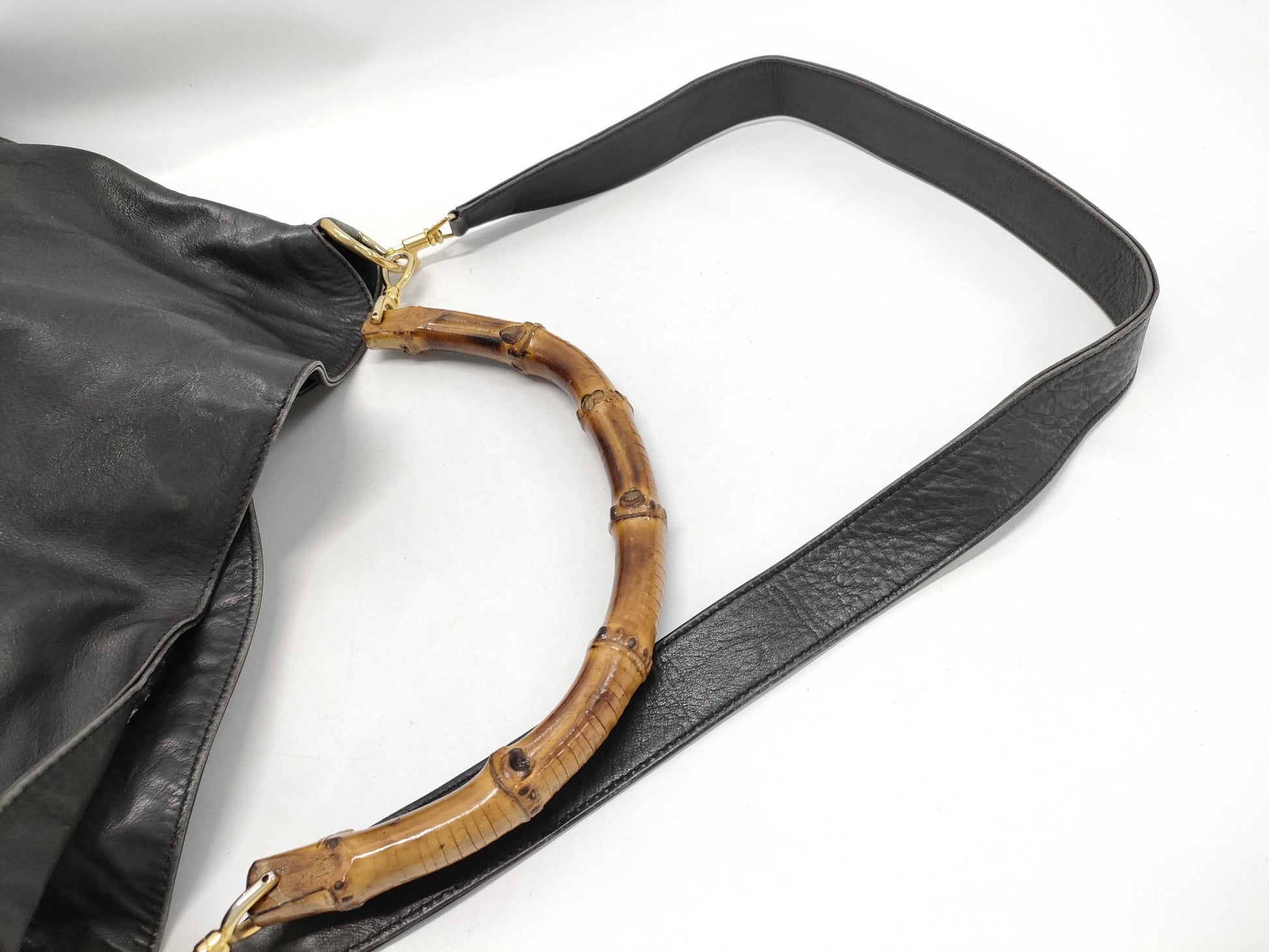GUCCI 001 1781 1577 Bamboo 001 1781 1577 2-way Handbag