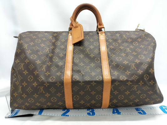 LOUIS VUITTON FC 893 Monogram M41414 Keepall Bandouliere 55 Boston Bag with Stitch