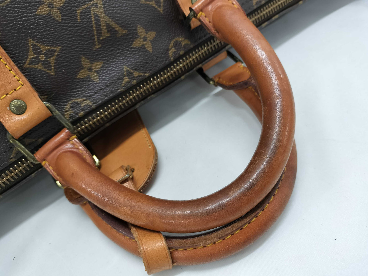 LOUIS VUITTON FC 893 Monogram M41414 Keepall Bandouliere 55 Boston Bag with Stitch
