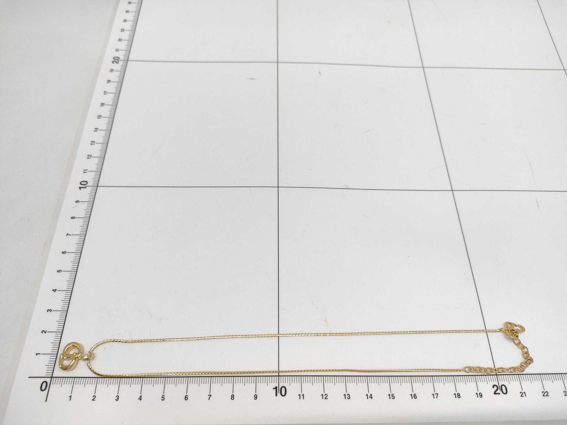 Dior G logo necklace necklace