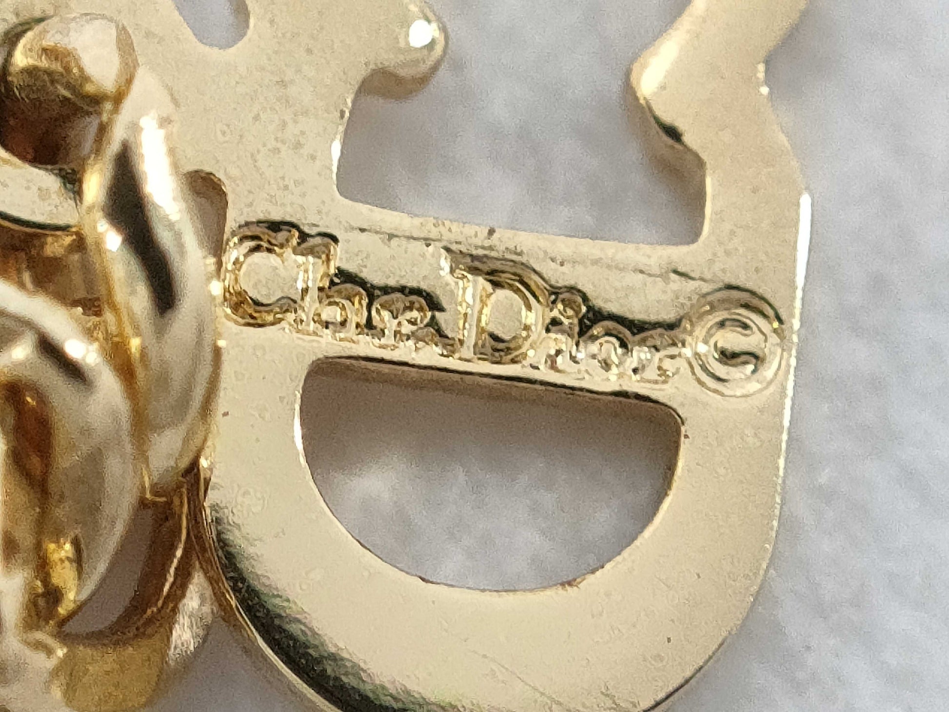 Dior G logo necklace necklace