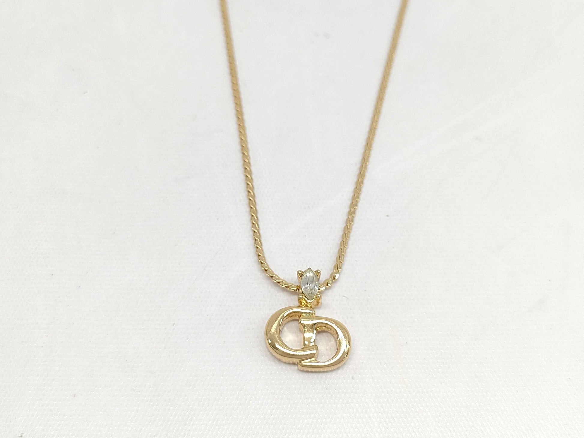 Dior G logo necklace necklace