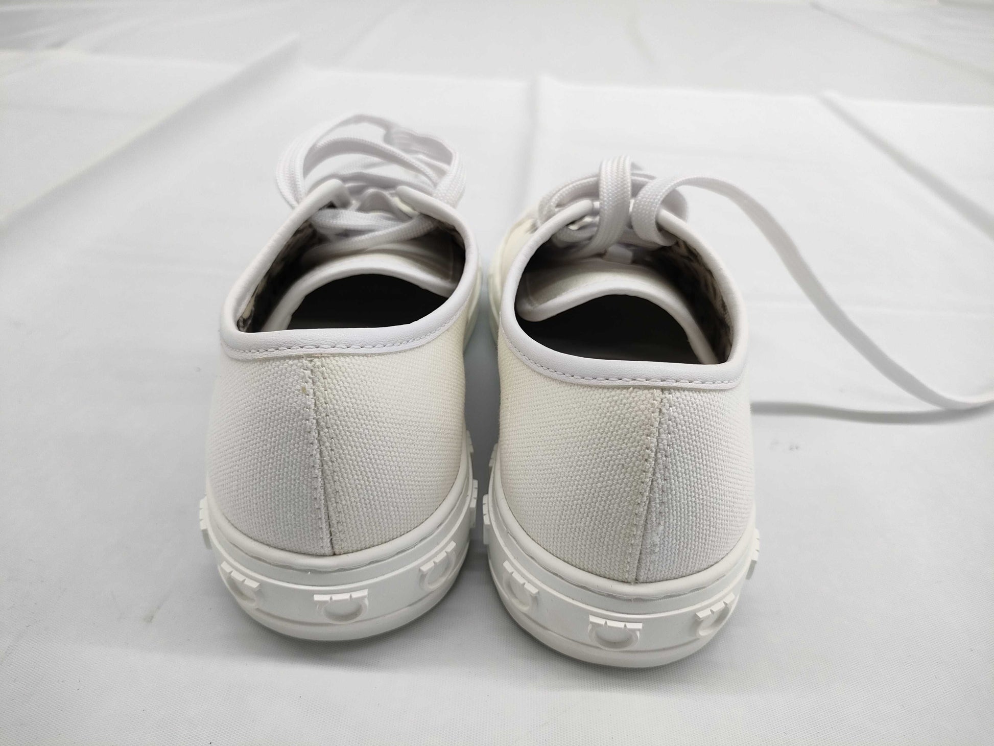 Salvatore Ferragamo Canvas/Gancini Motif Sneakers