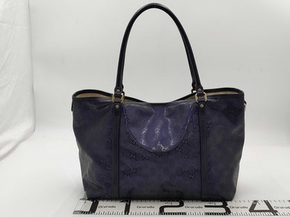 GUCCI Impreza 197953 Purple Tote Bag