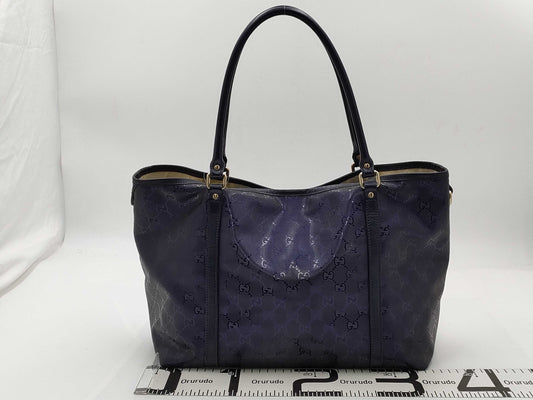 GUCCI Impreza 197953 Purple Tote Bag