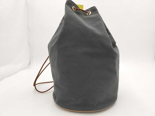 HERMES Polochon Mimir Gray Shoulder Bag