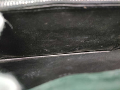 GUCCI Old Velour Shoulder Bag with Gloves and Coin Case