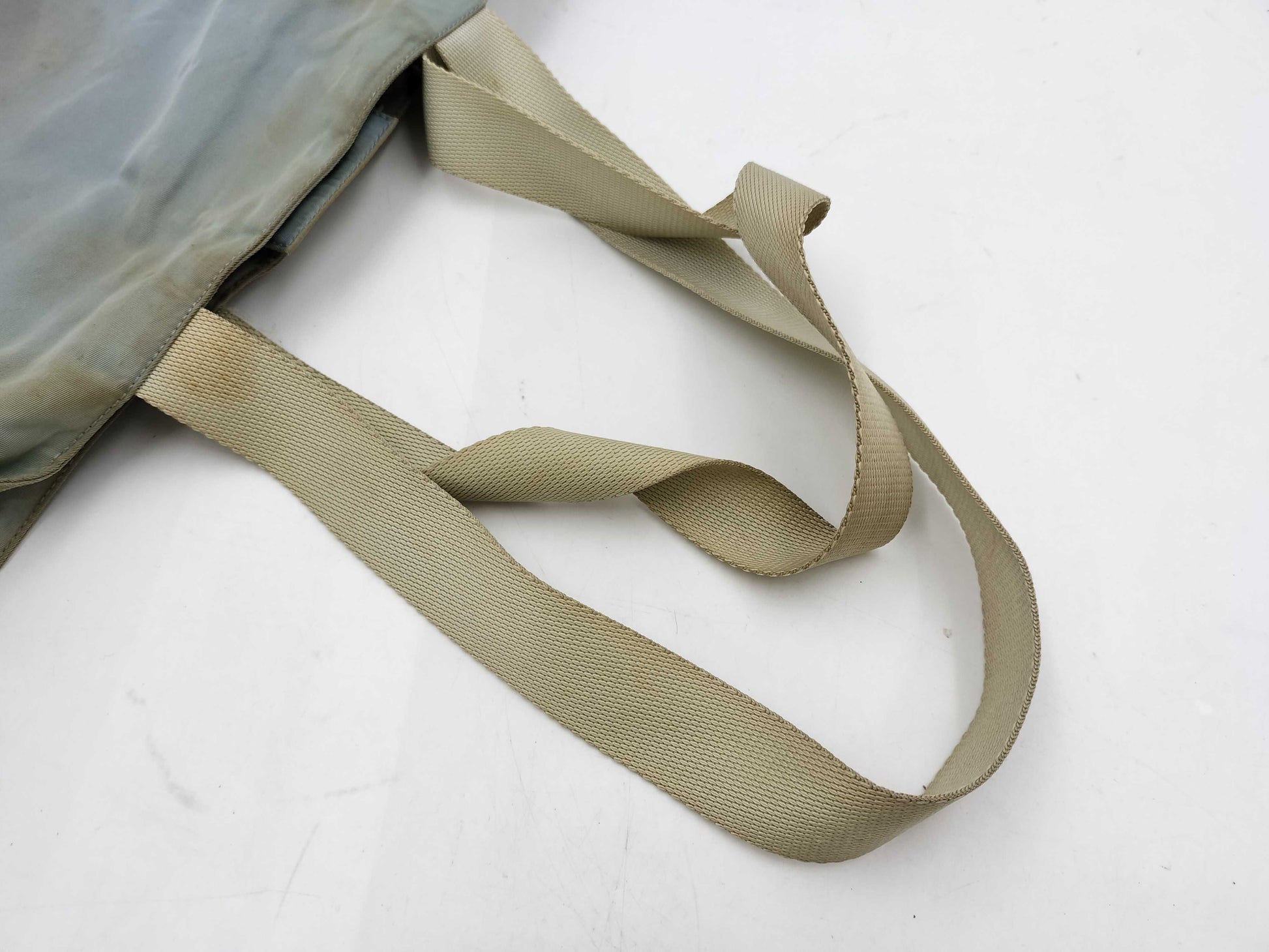 PRADA Nylon Tote Shoulder Bag, Light Blue