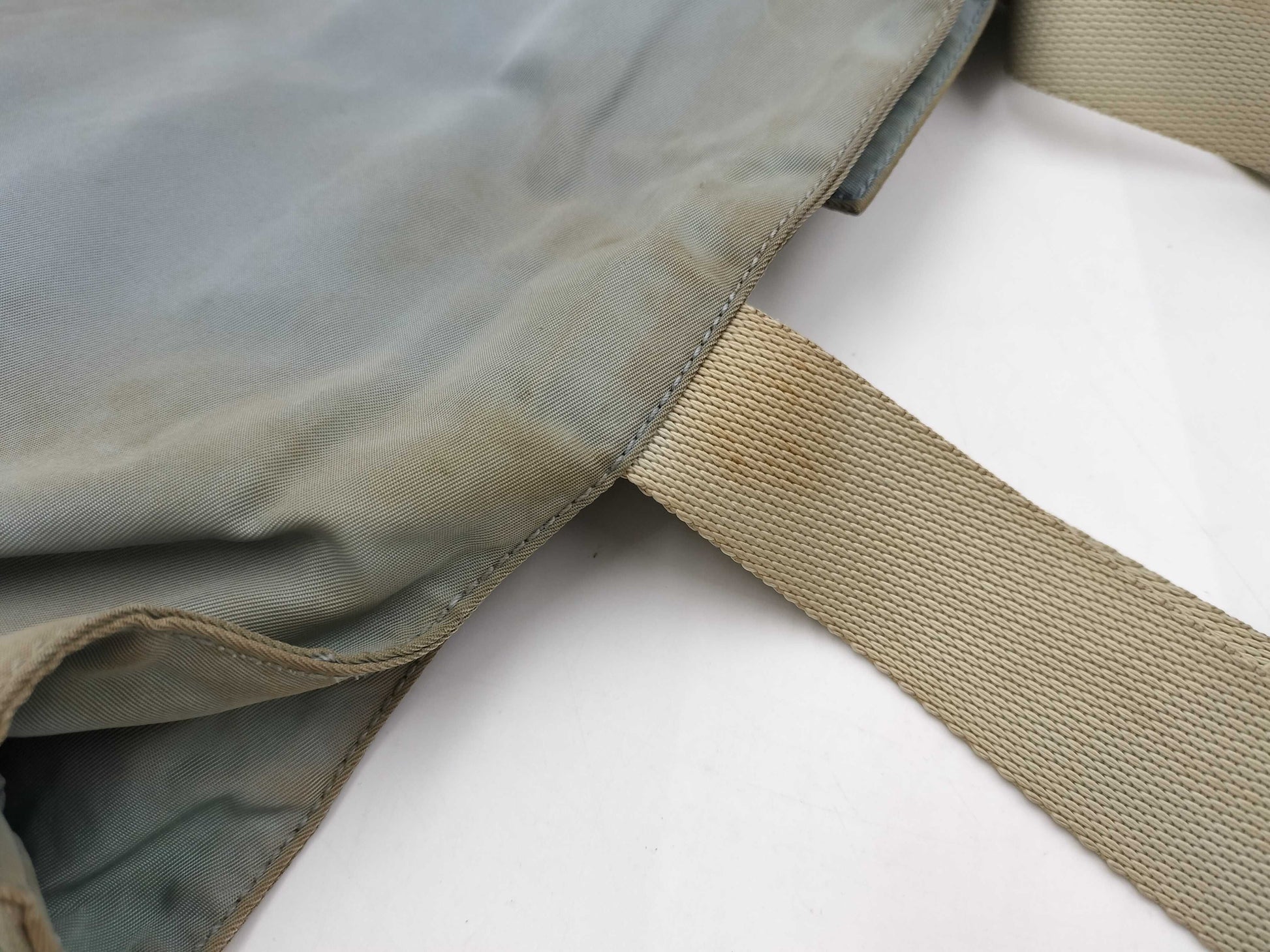 PRADA Nylon Tote Shoulder Bag, Light Blue