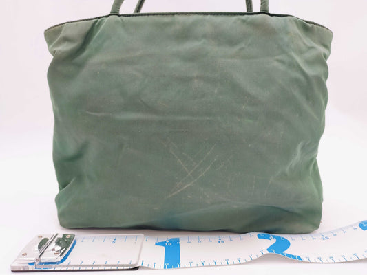 PRADA Nylon Handbag Khaki Handbag