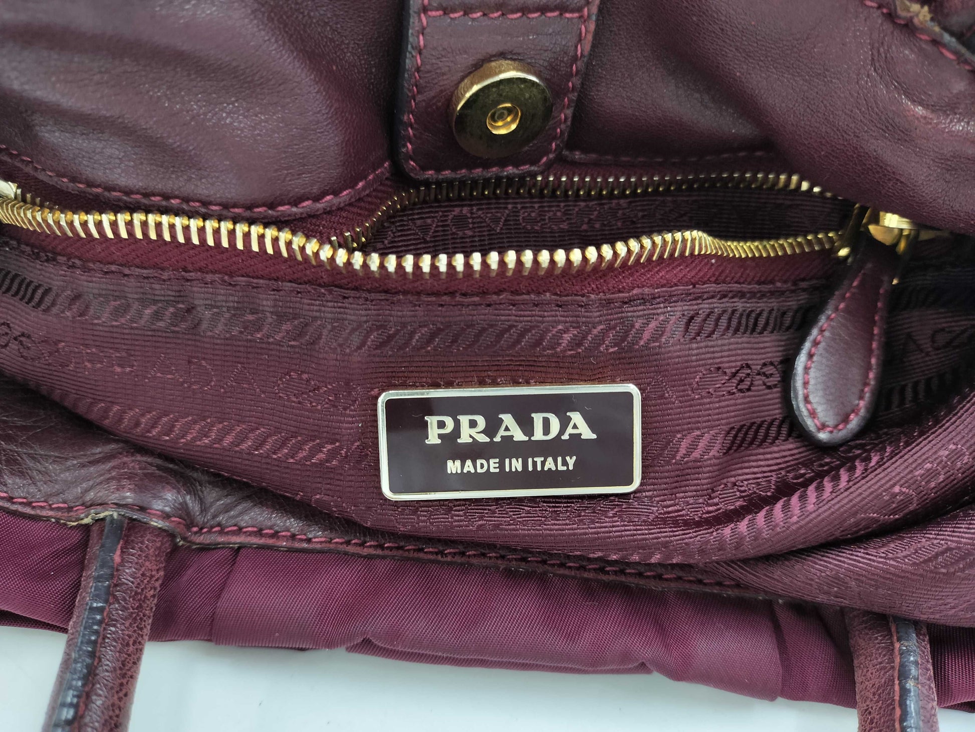 PRADA Nylon Ribbon Handbag