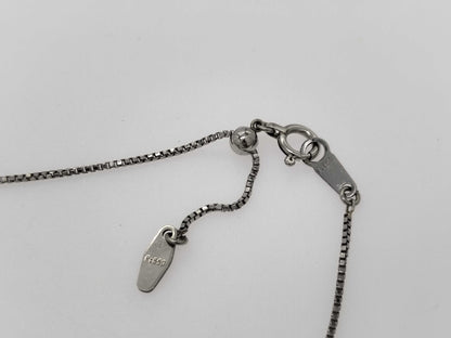 D1.58ct Pt850/K18 4.5g Necklace 