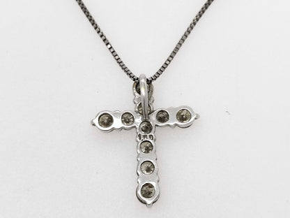 D1.58ct Pt850/K18 4.5g Necklace 