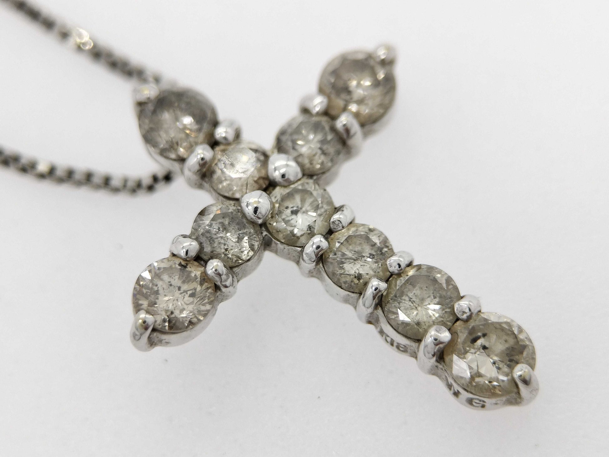 D1.58ct Pt850/K18 4.5g Necklace 