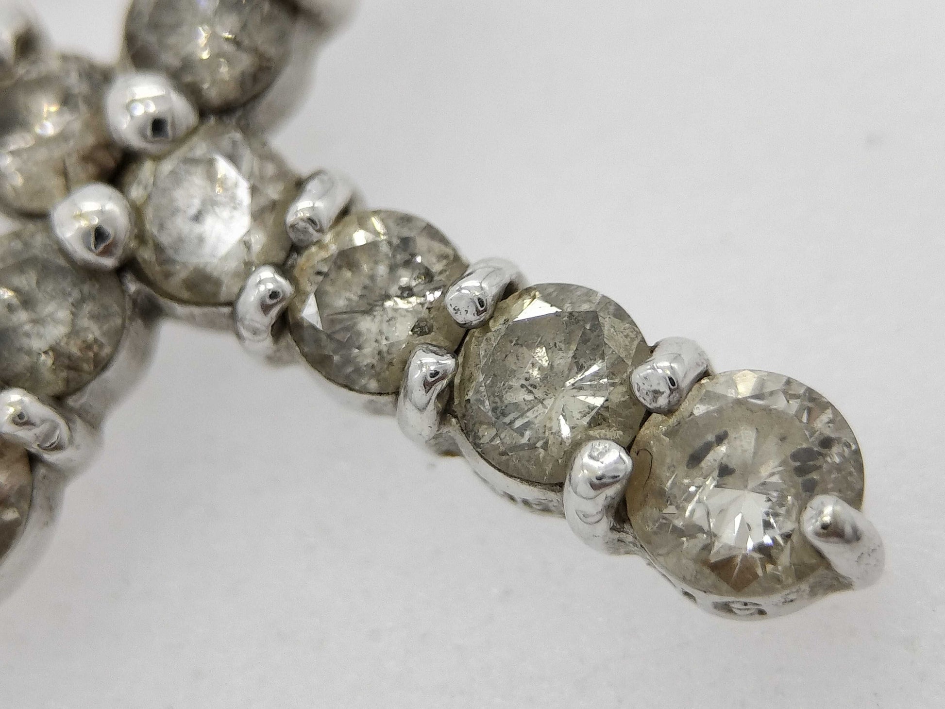 D1.58ct Pt850/K18 4.5g Necklace 