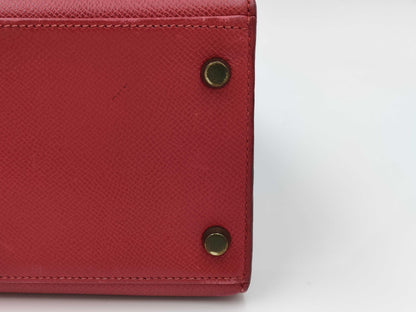 HERMES Kelly 28 Epsom Red Gold Hardware 〇U Stamp Handbag
