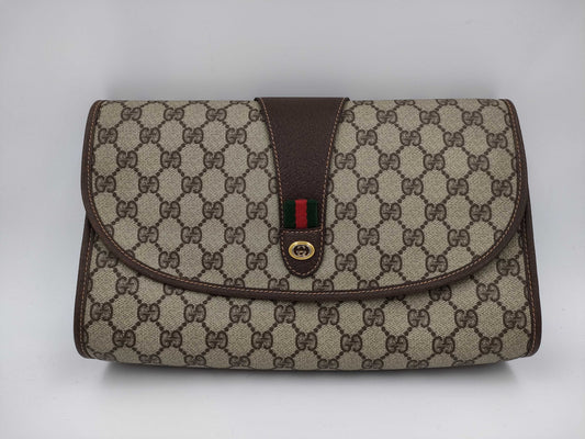 GUCCI GG Supreme Second Bag 156・01・031 Mocha Second Bag