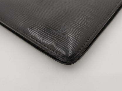 LOUIS VUITTON Epi Pochette Homme / Black Second Bag