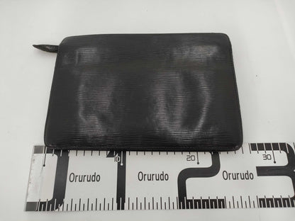 LOUIS VUITTON Epi Pochette Homme / Black Second Bag