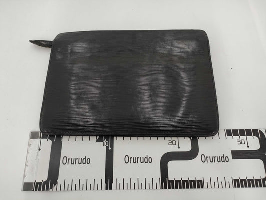 LOUIS VUITTON Epi Pochette Homme / Black Second Bag