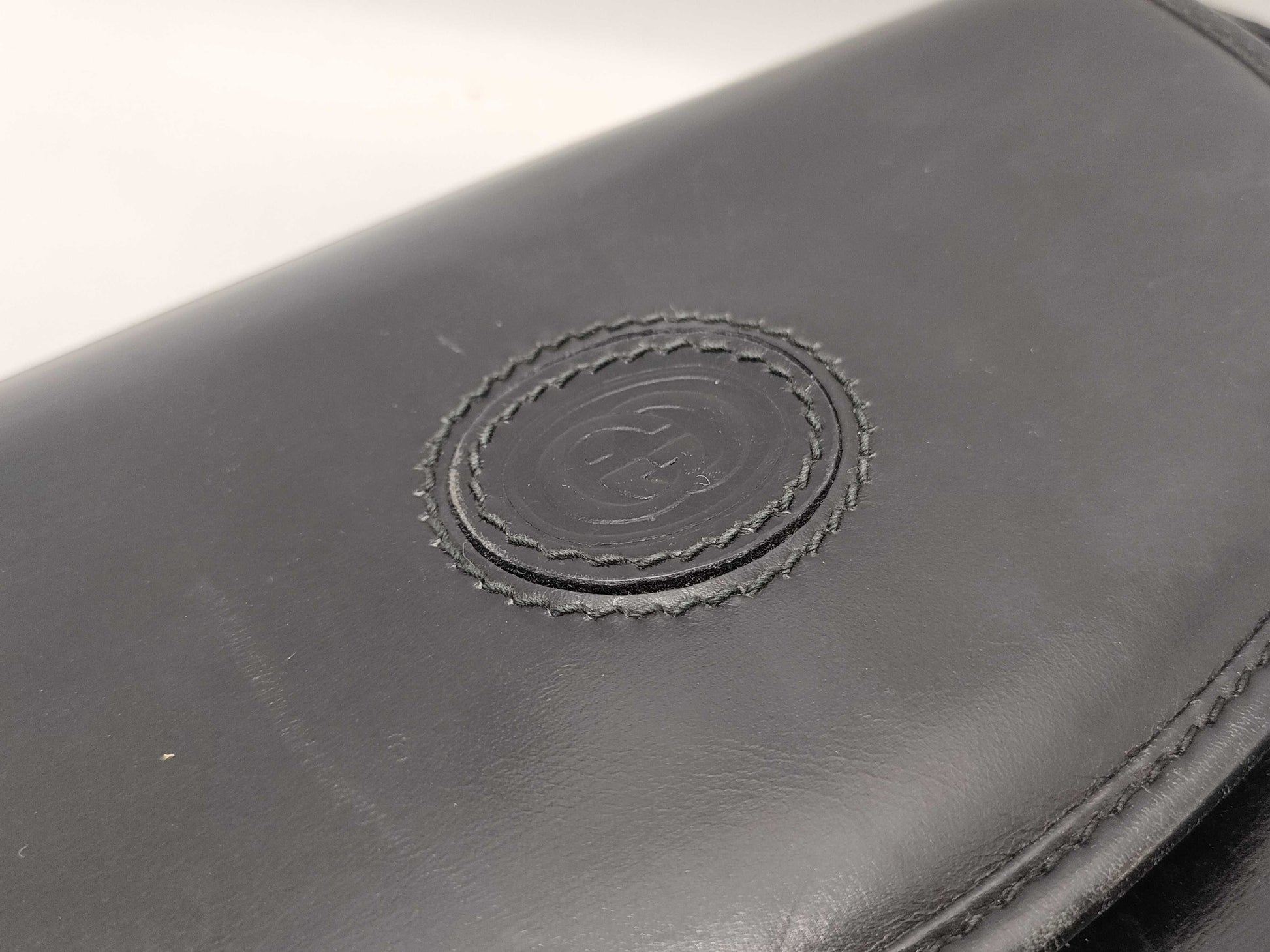 GUCCI Old Leather Shoulder Bag