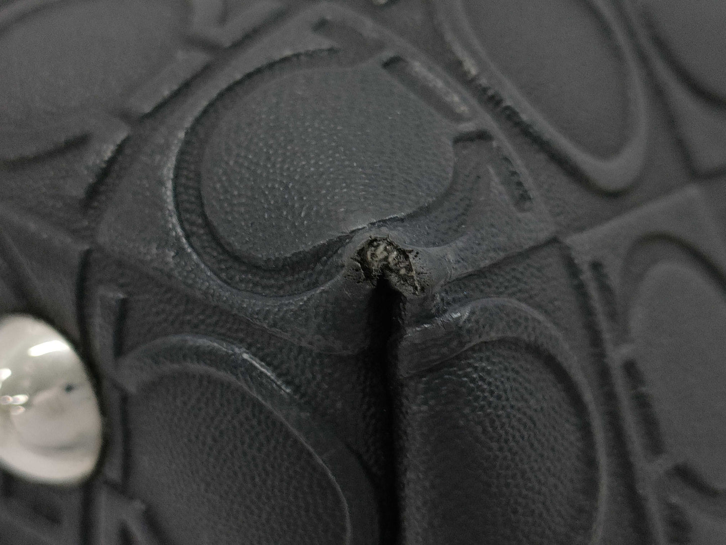 Salvatore Ferragamo Gancini Logo Leather Tote Bag