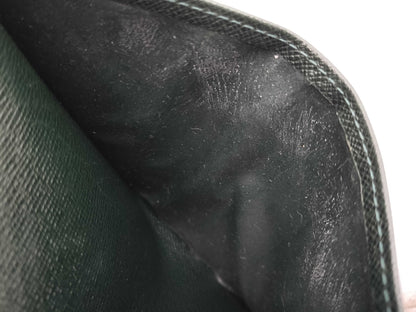 LOUIS VUITTON Taiga Long Wallet Green