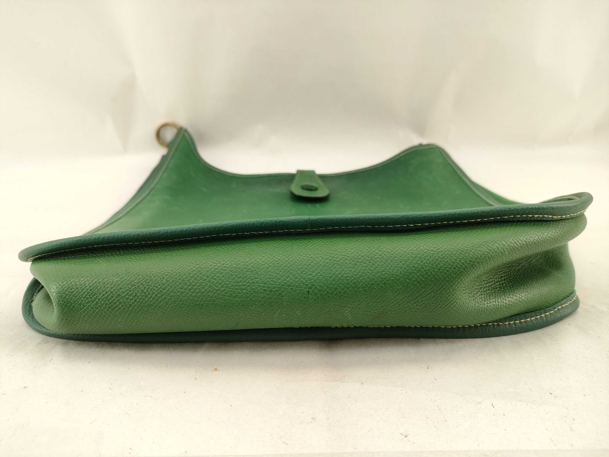 HERMES [Engraved] □A Evelyn I Green Shoulder Bag