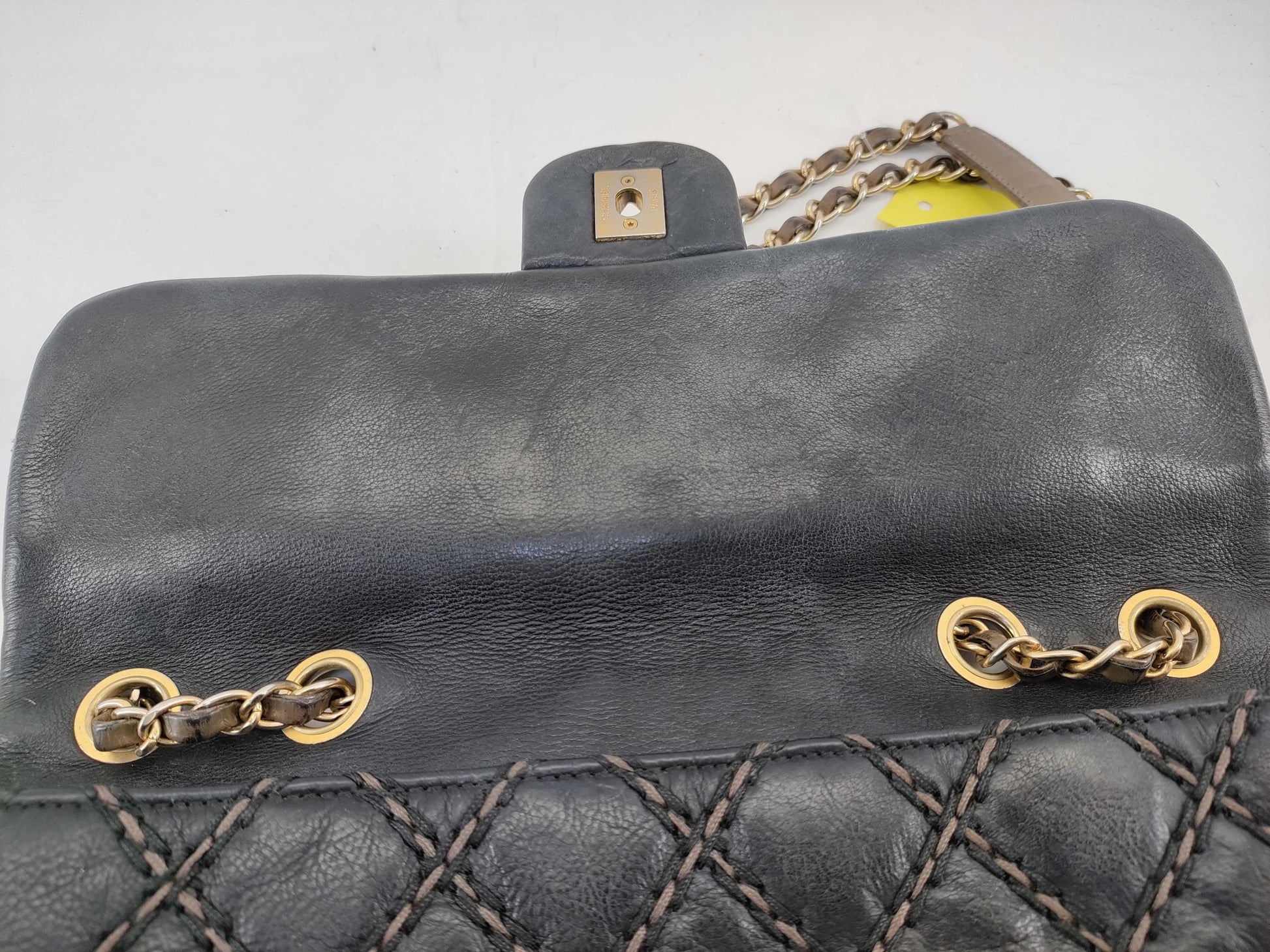 CHANEL [With sticker] No. 19 Calfskin Wild Stitch Matelasse Shoulder Bag