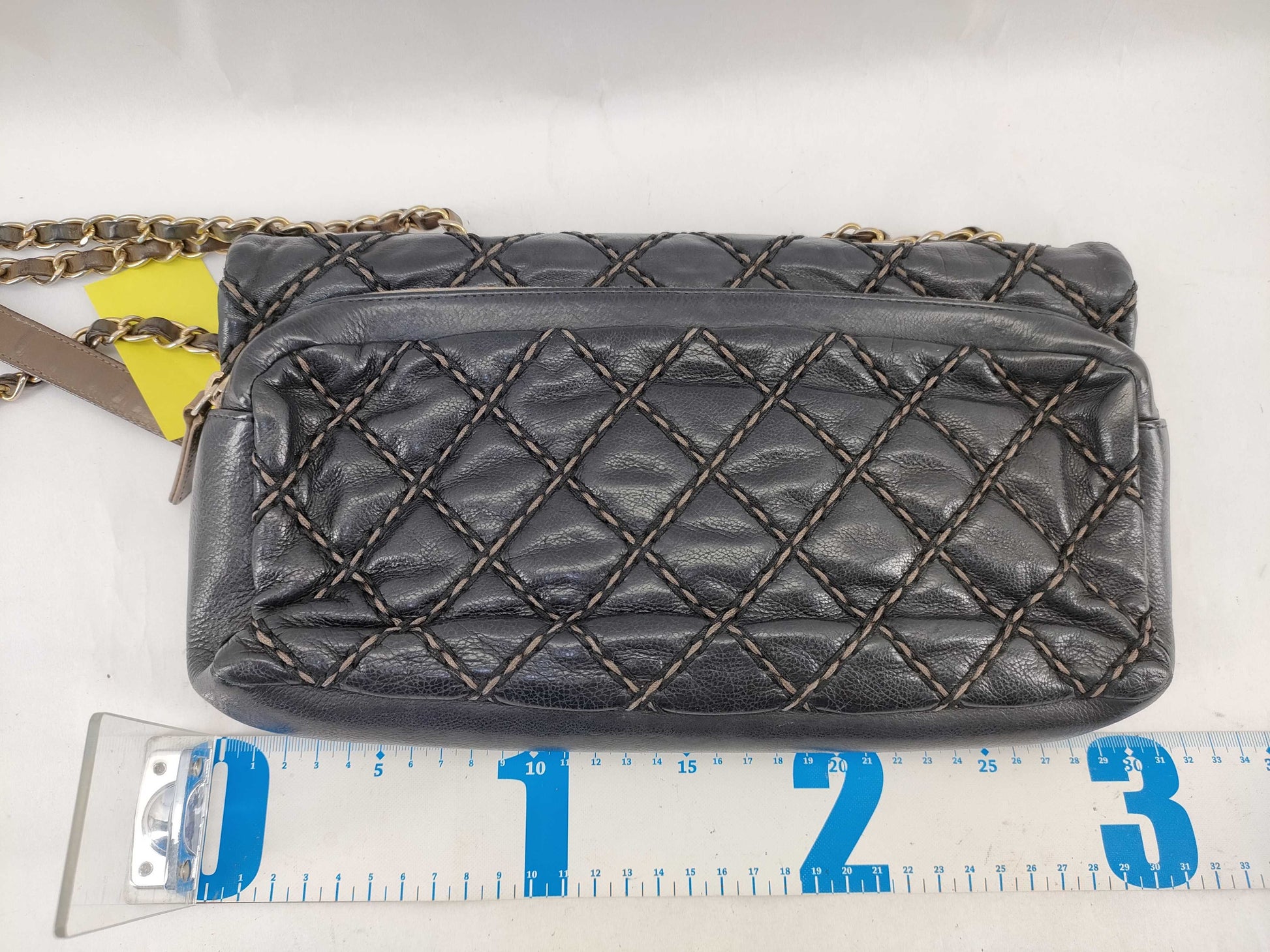 CHANEL [With sticker] No. 19 Calfskin Wild Stitch Matelasse Shoulder Bag