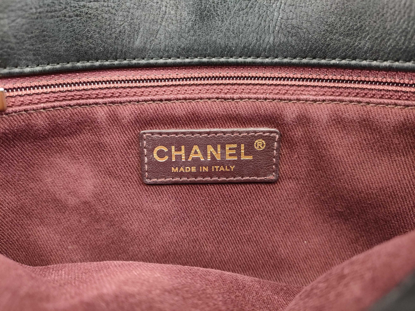 CHANEL [With sticker] No. 19 Calfskin Wild Stitch Matelasse Shoulder Bag