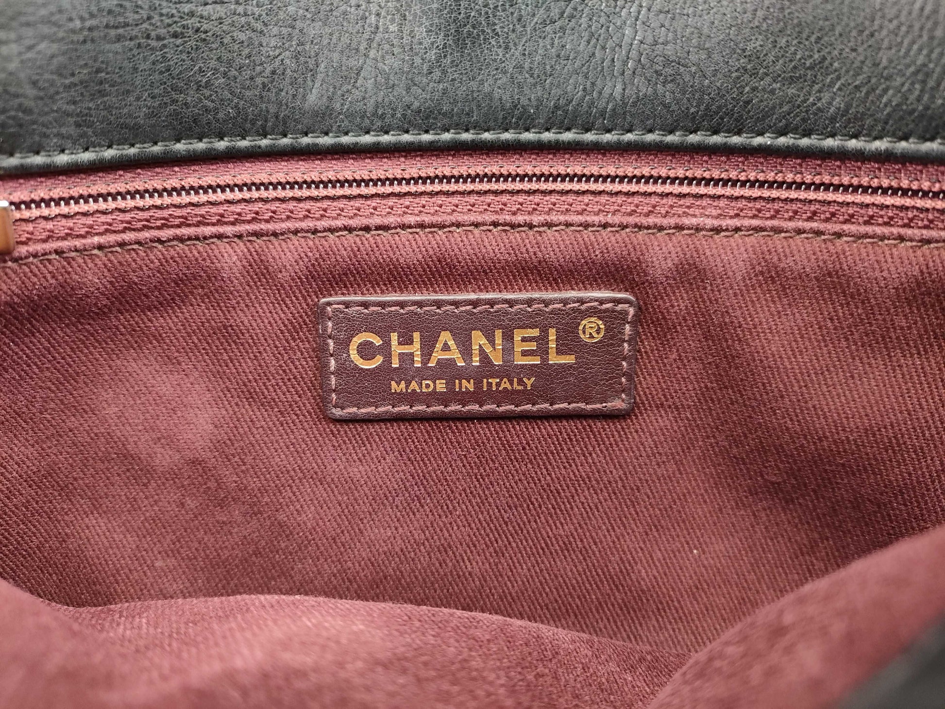 CHANEL [With sticker] No. 19 Calfskin Wild Stitch Matelasse Shoulder Bag