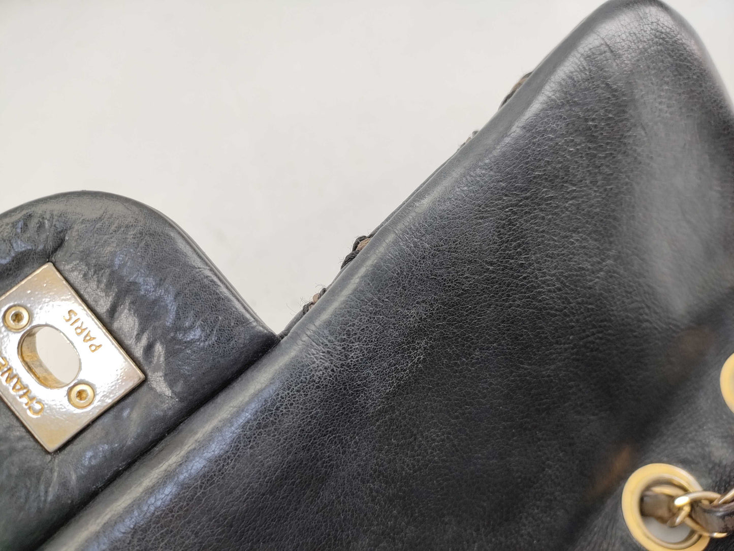 CHANEL [With sticker] No. 19 Calfskin Wild Stitch Matelasse Shoulder Bag