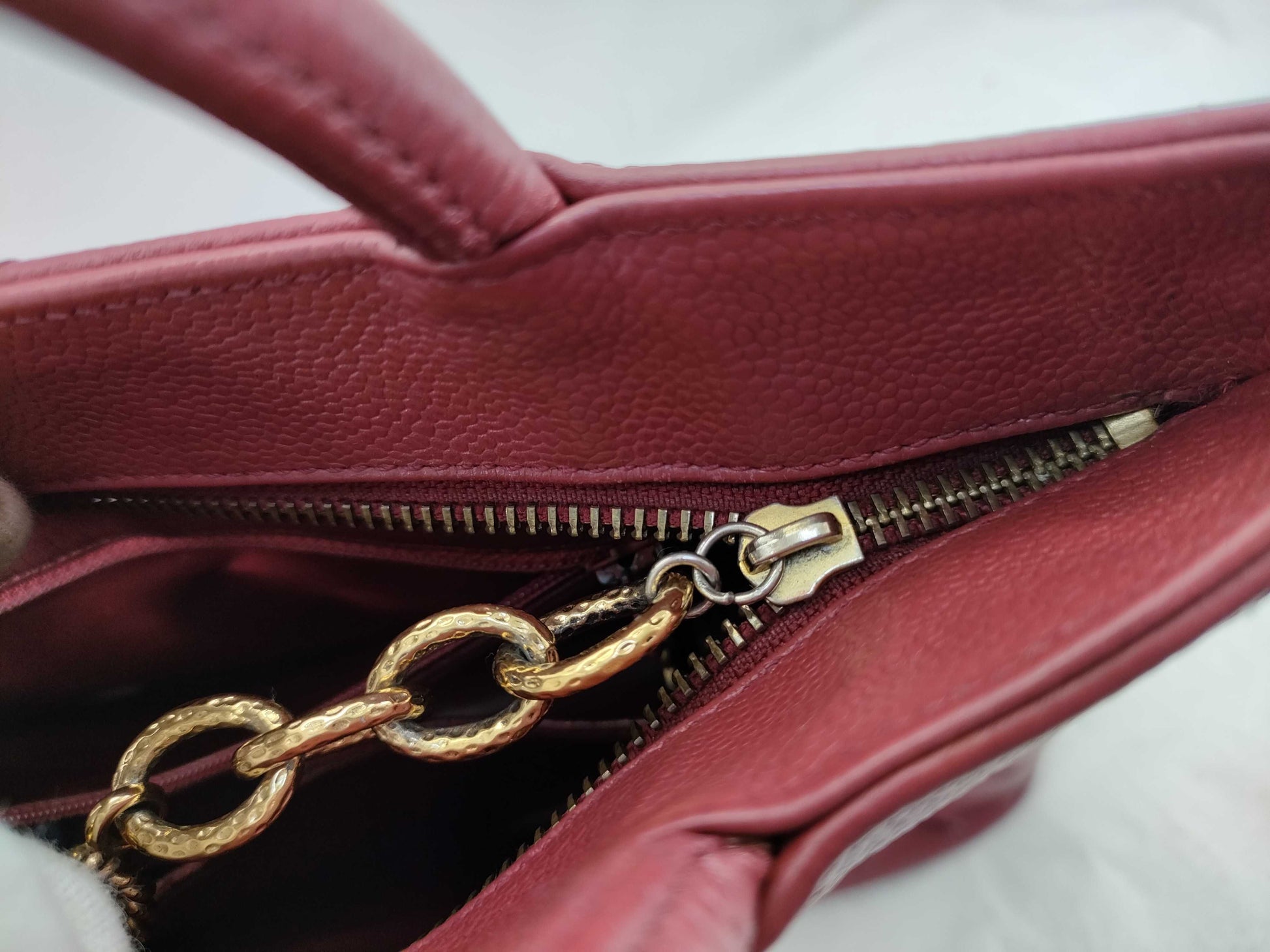 CHANEL [With sticker] No. 6 Caviar Skin Reproduction Tote Bag