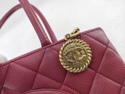 CHANEL [With sticker] No. 6 Caviar Skin Reproduction Tote Bag