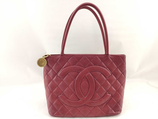 CHANEL [With sticker] No. 6 Caviar Skin Reproduction Tote Bag
