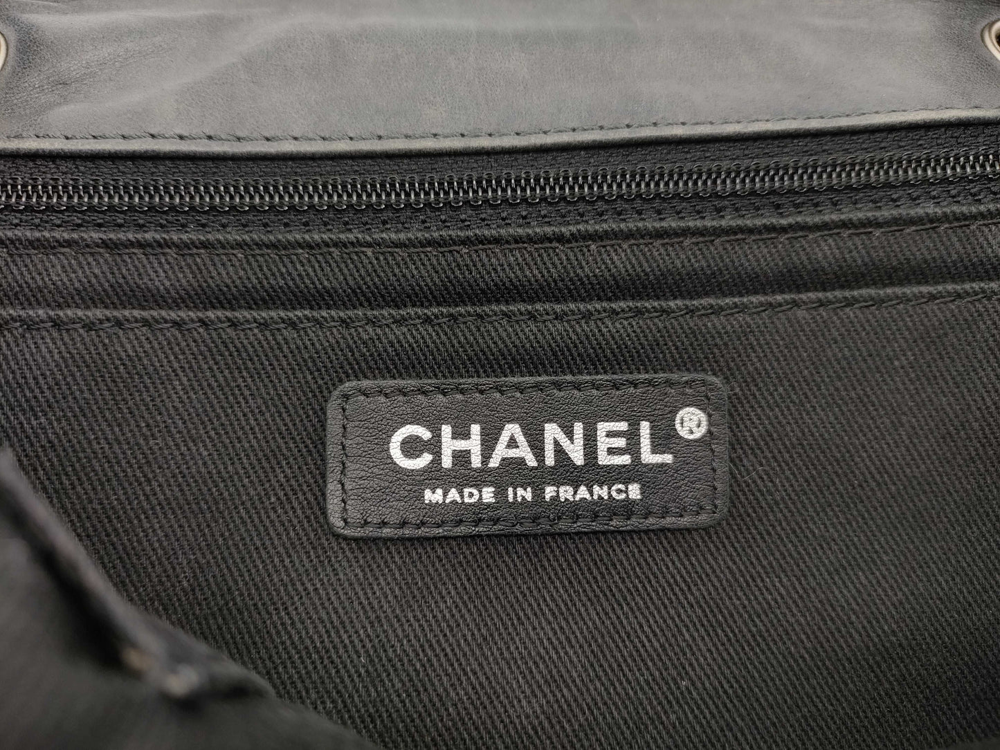CHANEL [With sticker] No. 11 Calfskin Double Chain Shoulder Bag in Silver Gray