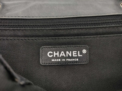 CHANEL [With sticker] No. 11 Calfskin Double Chain Shoulder Bag in Silver Gray
