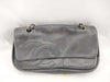 CHANEL [With sticker] No. 11 Calfskin Double Chain Shoulder Bag in Silver Gray